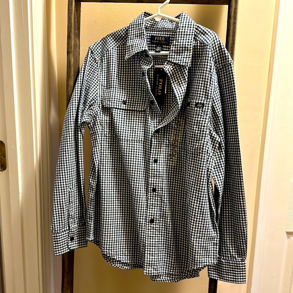 Boys button up polo